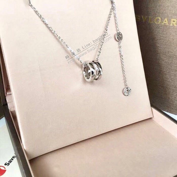 Bvlgari飾品 寶格麗鏤空項鏈 玫瑰金 白金  zgbq3123